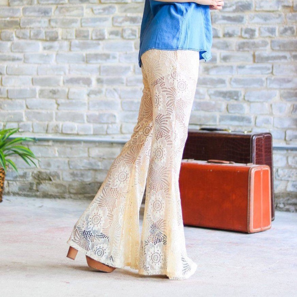 Ivory Lace Flares